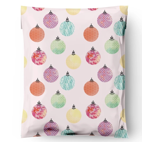 Christmas Ornaments Poly Mailers 10x13 Pack of 25 - Picture 2 of 9